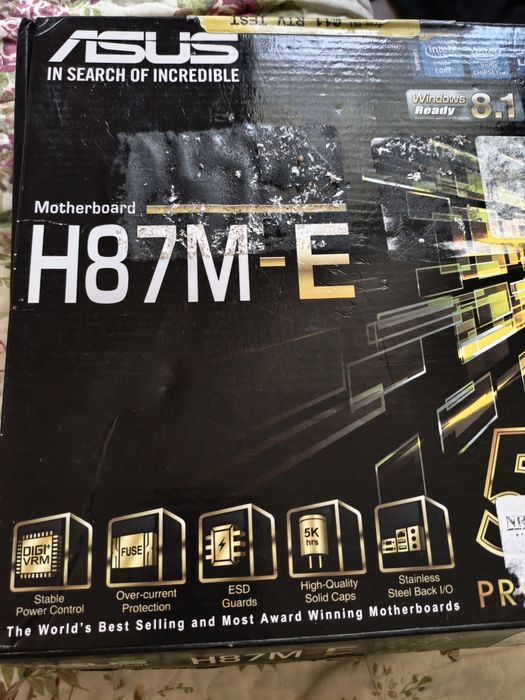 Kit complet LGA 1150 cu cutie - ASUS H87M-E