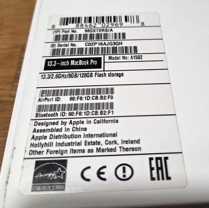 MacBook Pro Retina 13 mid 2014