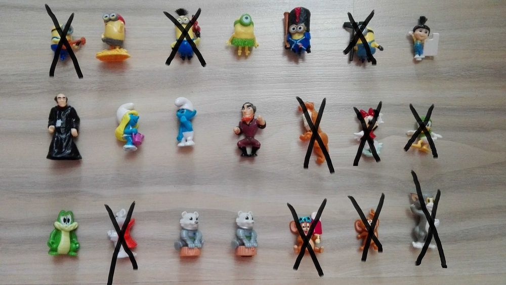 играчки и части от Киндер