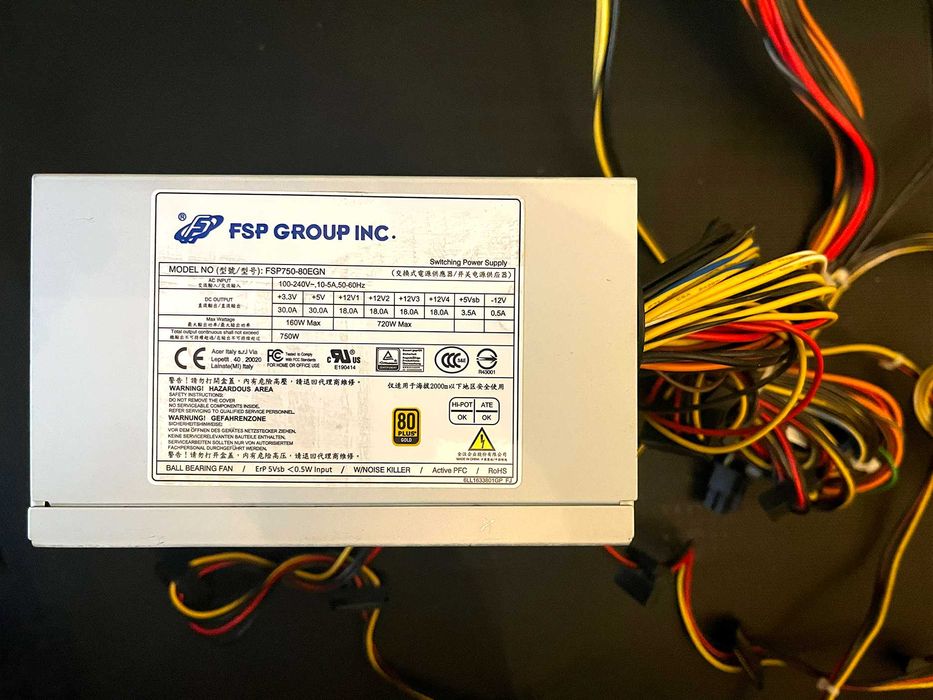 Захранване 750 вата  - FSP FSP750-80EPN (750W, 80+ Bronze)