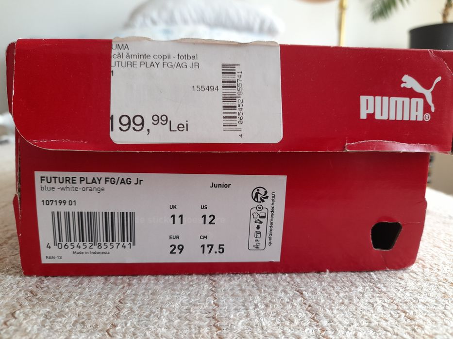 Papuci fotbal Puma copii