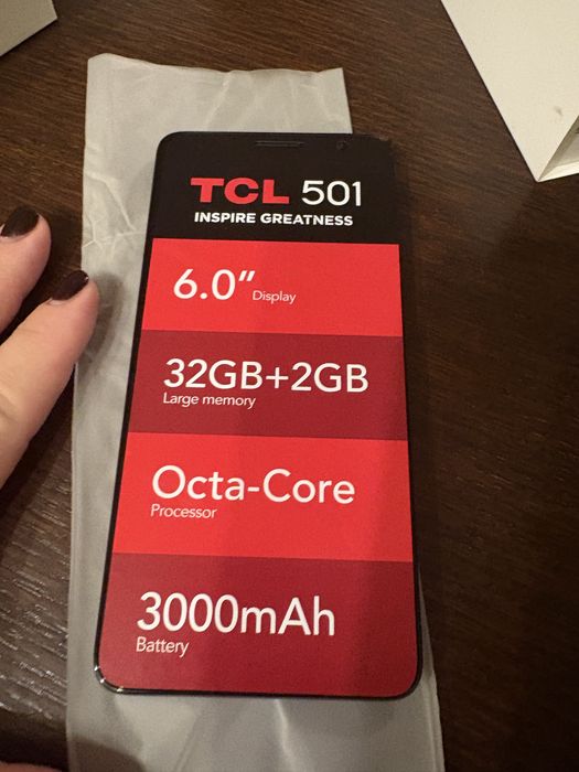 Telefon TCL 501 nou, 32 gb