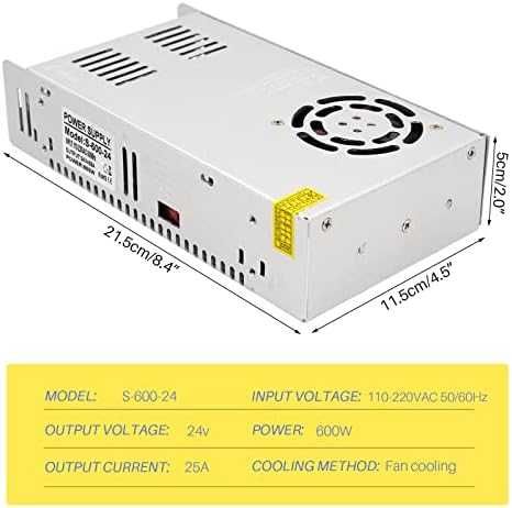 Захранване 24V 25A 600W SMPS AC/DC индустриално