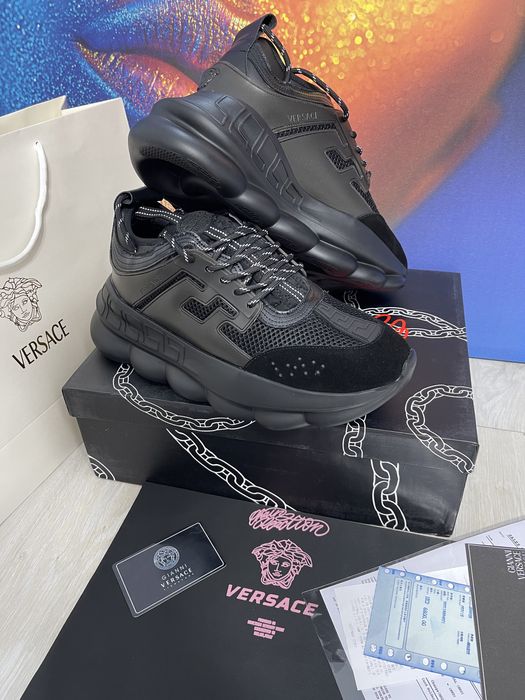Adidasi Versace Chain Reaction piele naturala Premium Full Box