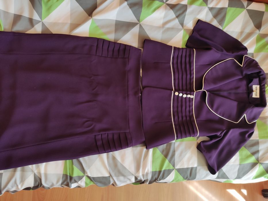 Costum elegant mov marimea 44