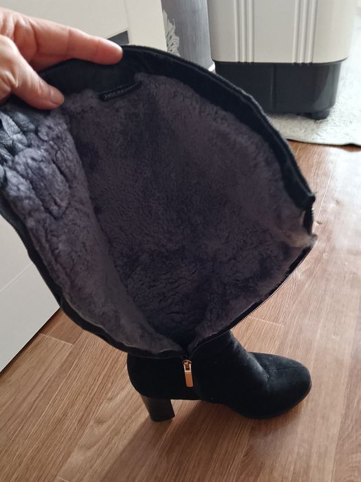 Продам сапоги натуральные замша