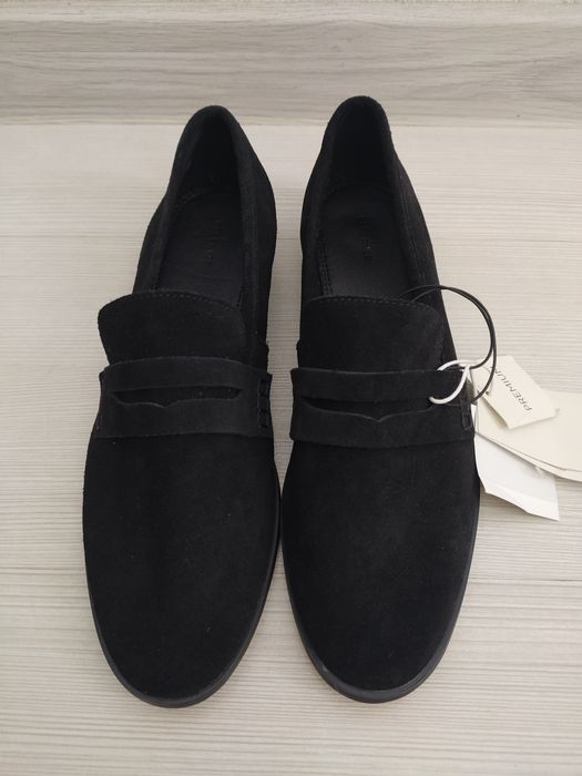 Дамски мокасини Reserved от естествен велур, размер 38