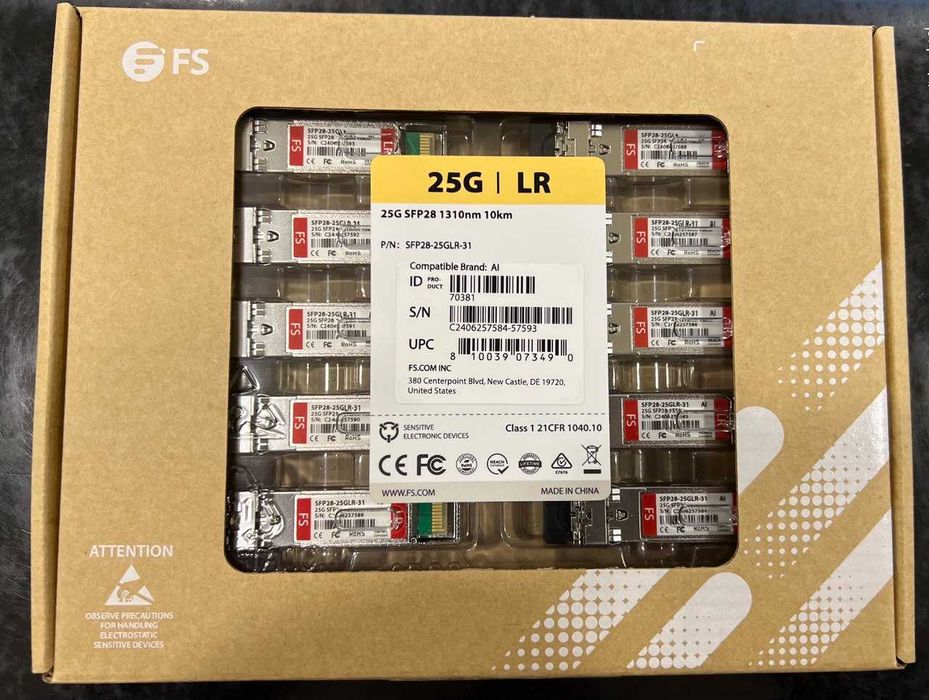 SFP28 Mellanox MMA2L20-AR, 25GBASE-LR 1310 нм 10 км DOM LC SMF
