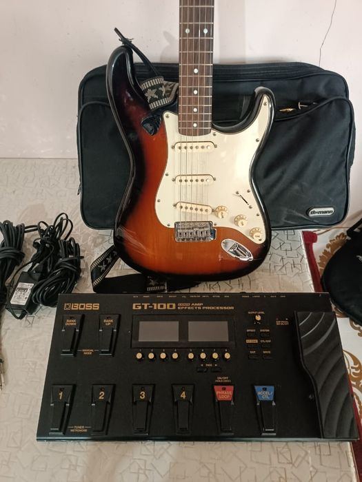 Срочно гитара ва протцессер комплект сотилади холати идеал