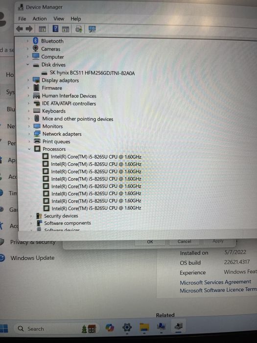 HP ProBook 450 G6  / i5 Gen 8 / SSD 256 GB / 8 GB RAM