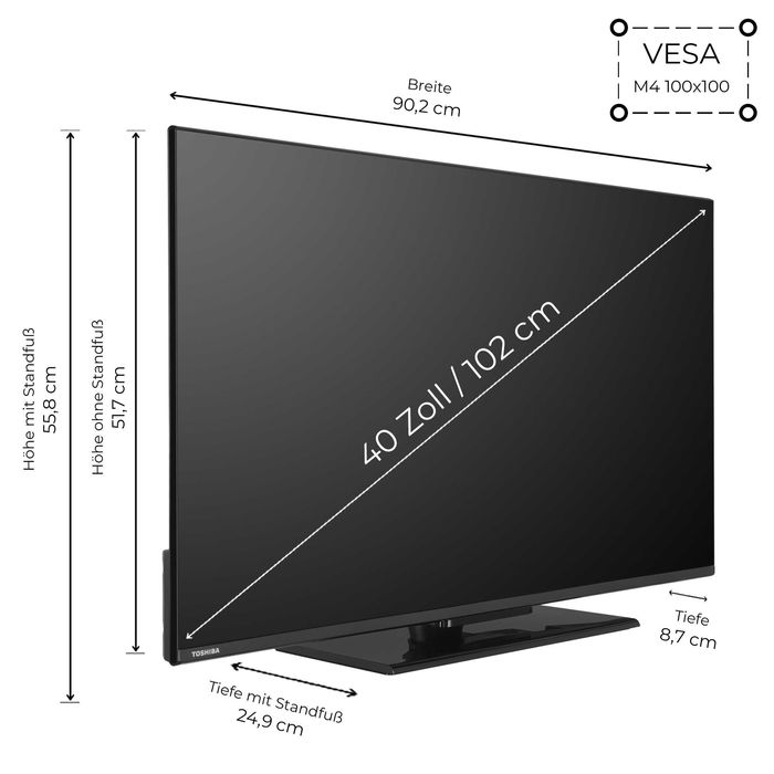 Toshiba 40LF3F63DAZ Full HD HDR - Smart TV