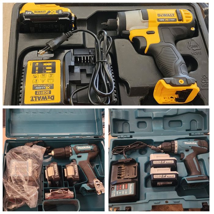 Шурупаёрт Макита 12V 14.4V и Dewalt 12V
