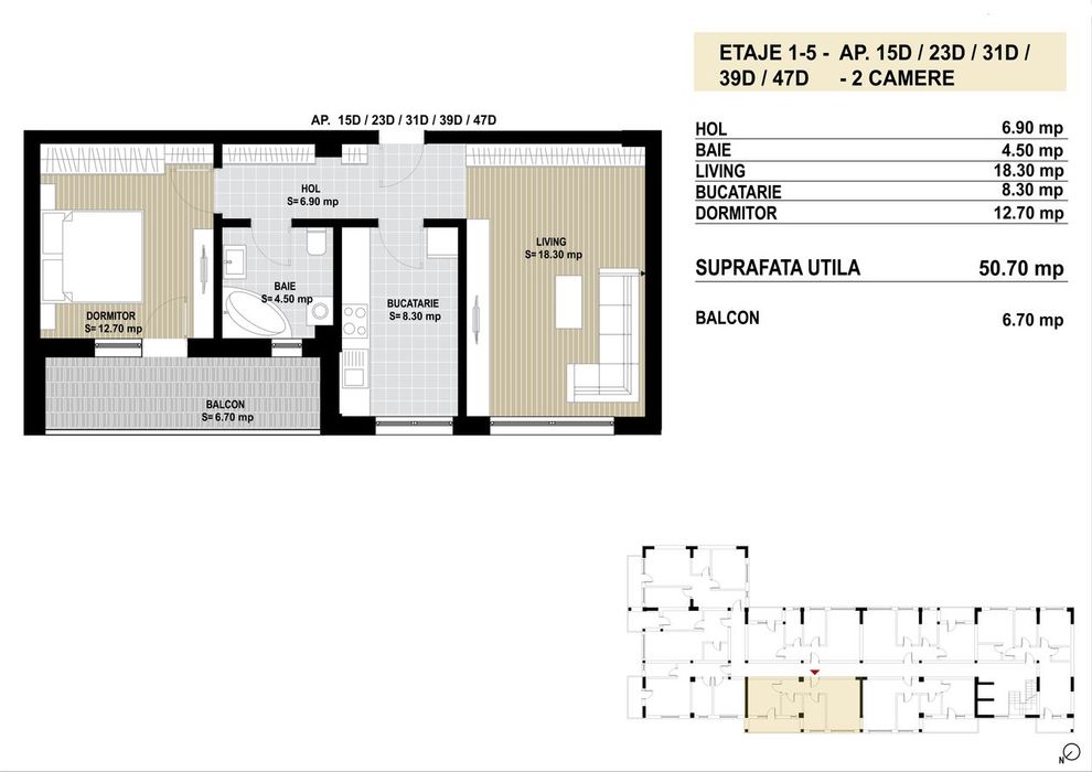 Discount 10000 euro in bloc nou Berceni - 2 camere decomandat