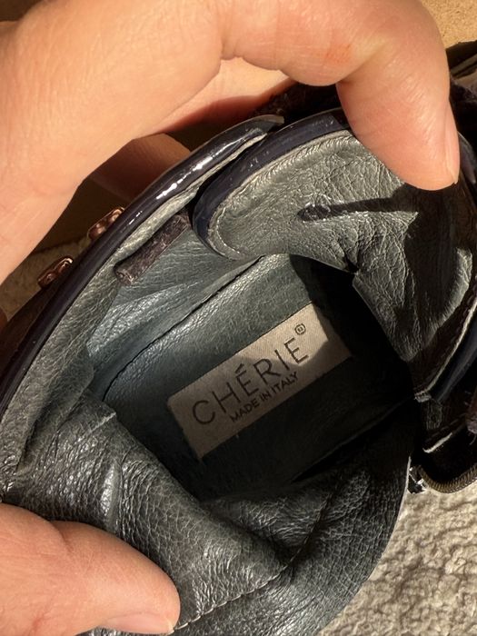 Ботинки кожаные Италия