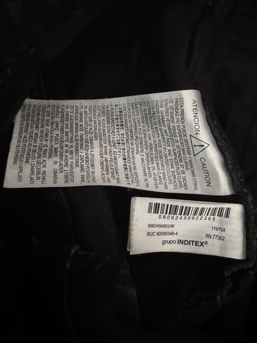Zara flared zip jeans