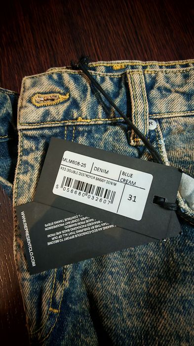 BLUGI Represent R3D Double Destroyer Baggy Denim