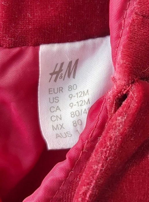 Детски Коледни рокли H&M 9-12 месеца