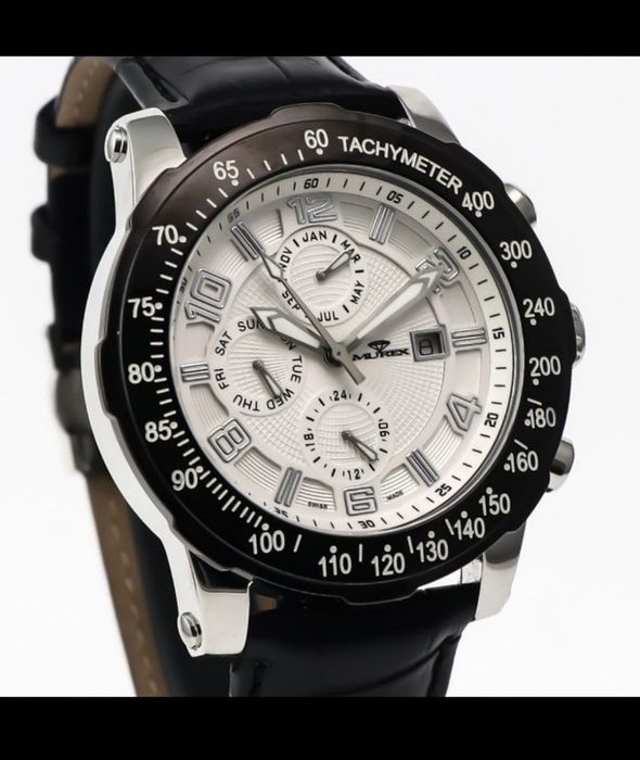 Swiss Made часовник Murex Chronograph ISC951-SBL-1 – нов, 44 мм