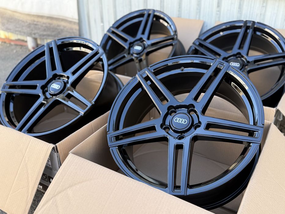 Jante aliaj noi full black AUDI A3 A4 A5 A6 Q2 Q3 - 5x112 R18
