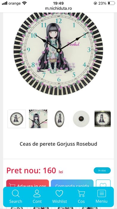 Ceas perete Gorjuss Santoro London