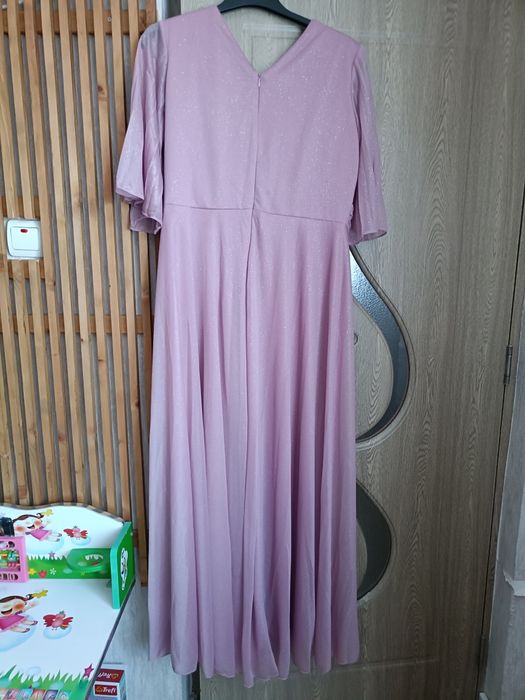 Rochie eleganta roz pudra