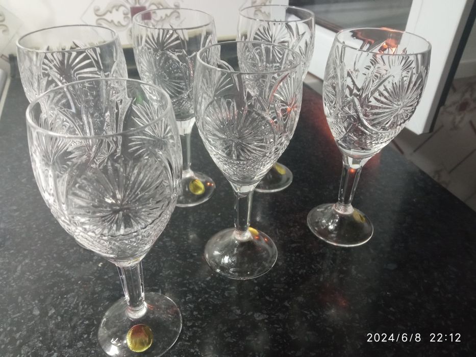 Фужеры хрустальные