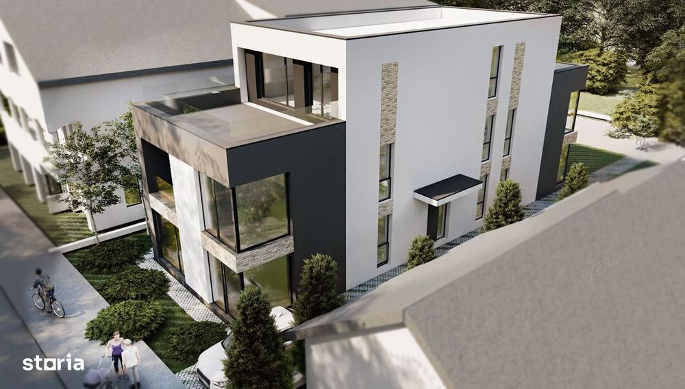 Apartament 4 camere 121 mp + 150 mp gradina, imobil tip vila, Marasti