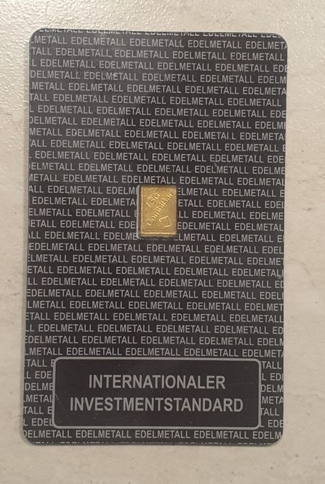 Lingou aur 1 gram, 24 K, certificat