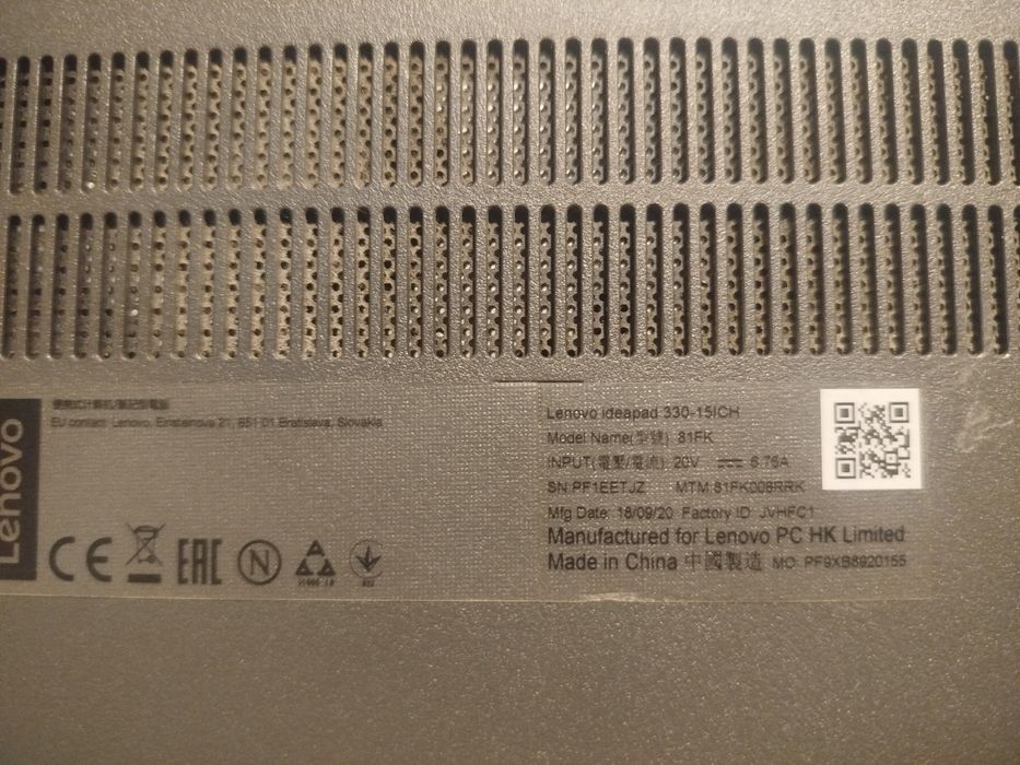 Ноутбук Lenovo ideapad 330-15ICH