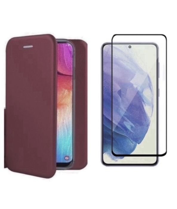 Husa Flip Piele si Folie Sticla Xiaomi Redmi Note 13C 13 PRO 5G 14C