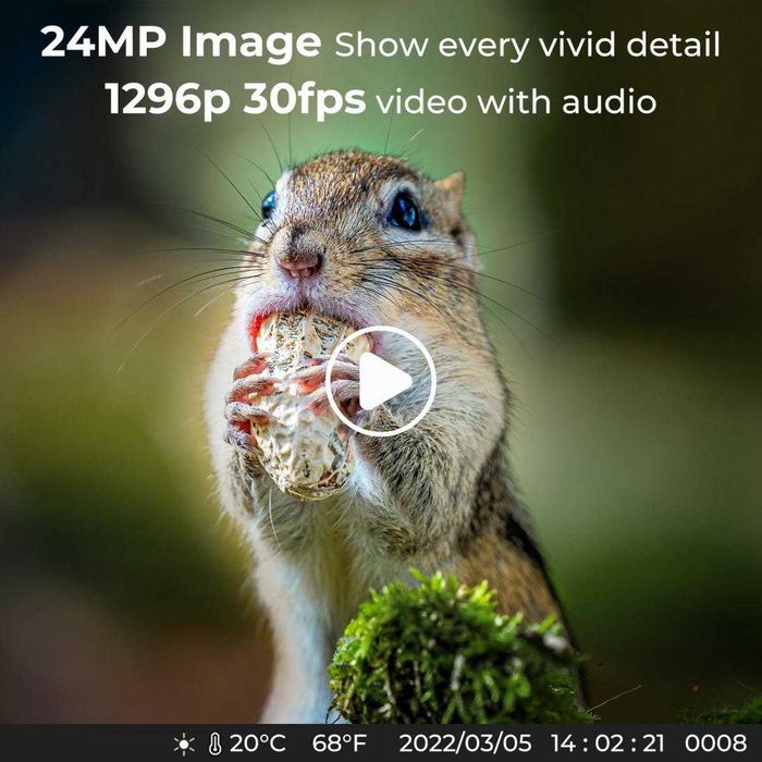 K&F Concept 24MP Ловна камера с 120 градуса обхват и нощно виждане