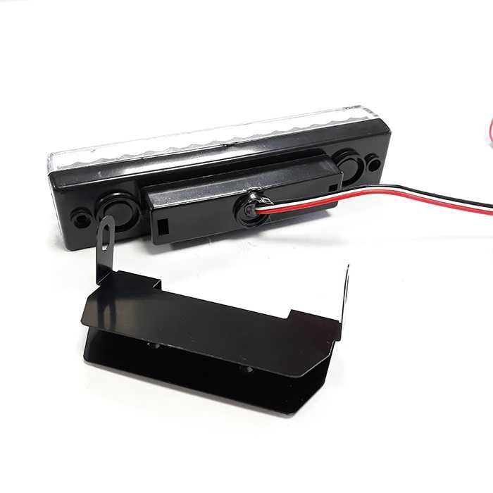 Диодна светлина 2048 - Бяло стъкло 140x30mm