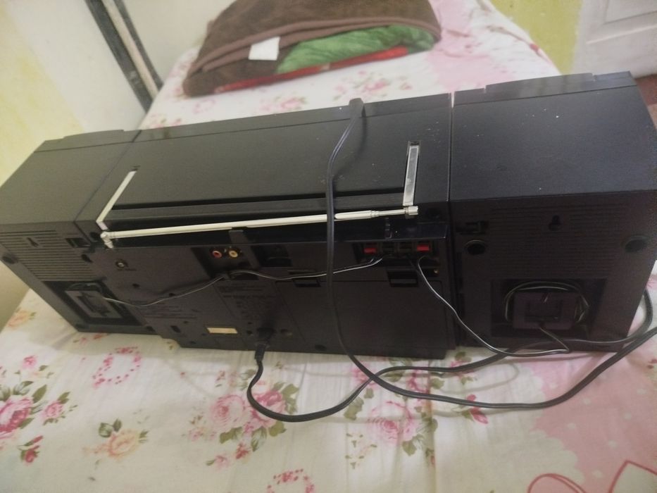 National магнитофон 2 кассетный, идеал, 22 в колонка