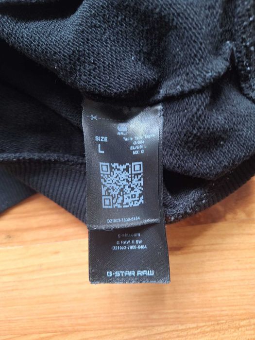 G-Star Raw Graphic Sweatshirt Pulover Mărimea L Negru Big Logo Print