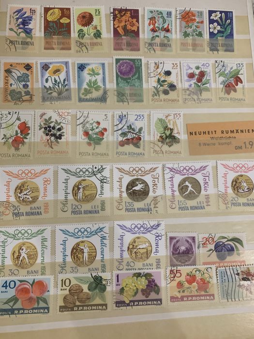 Clasor cu timbre rare romanesti