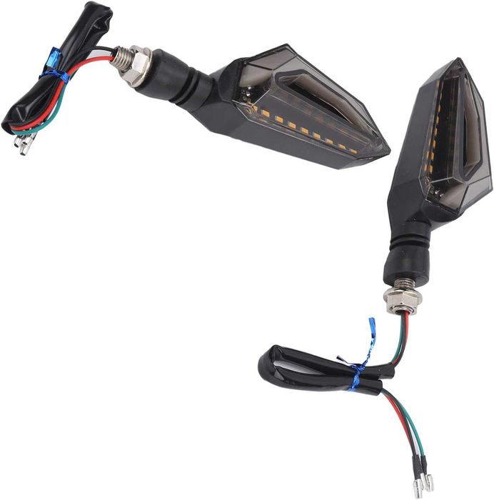 Универсални диодни мигачи за мотор с дневна светлина - 2 броя