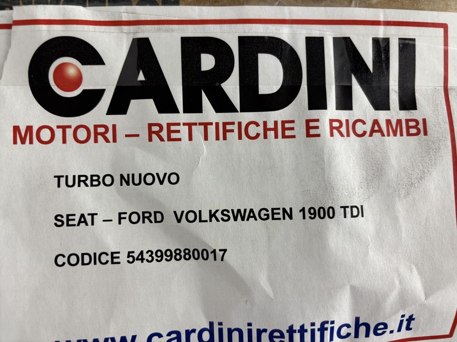 Turbina Cardini Seat-Ford Volkswagen 1900 TDI 54399880017