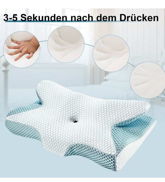 Perna ergonomica ortopedica si antialergica cu memorie