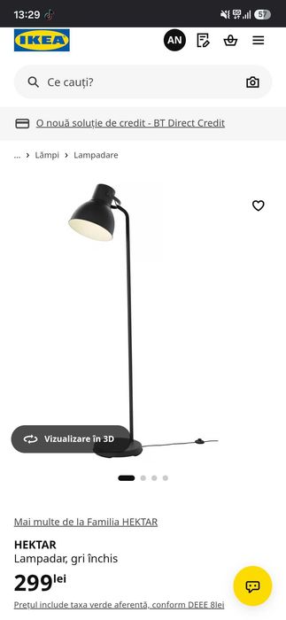 Lampa IKEA Hektar