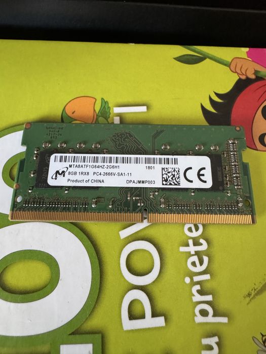 Memorie RAM Laptop Micron 8GB DDR4 2666MHz CL19 PC4-2666V