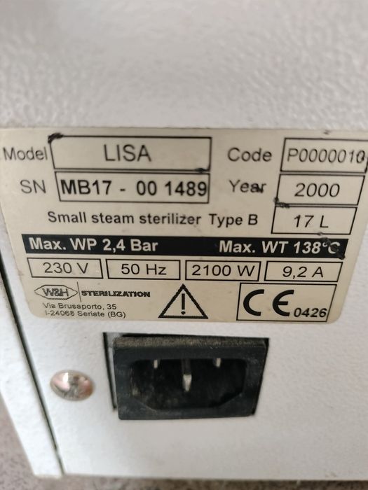 Autoclav W&H Lisa funcțional