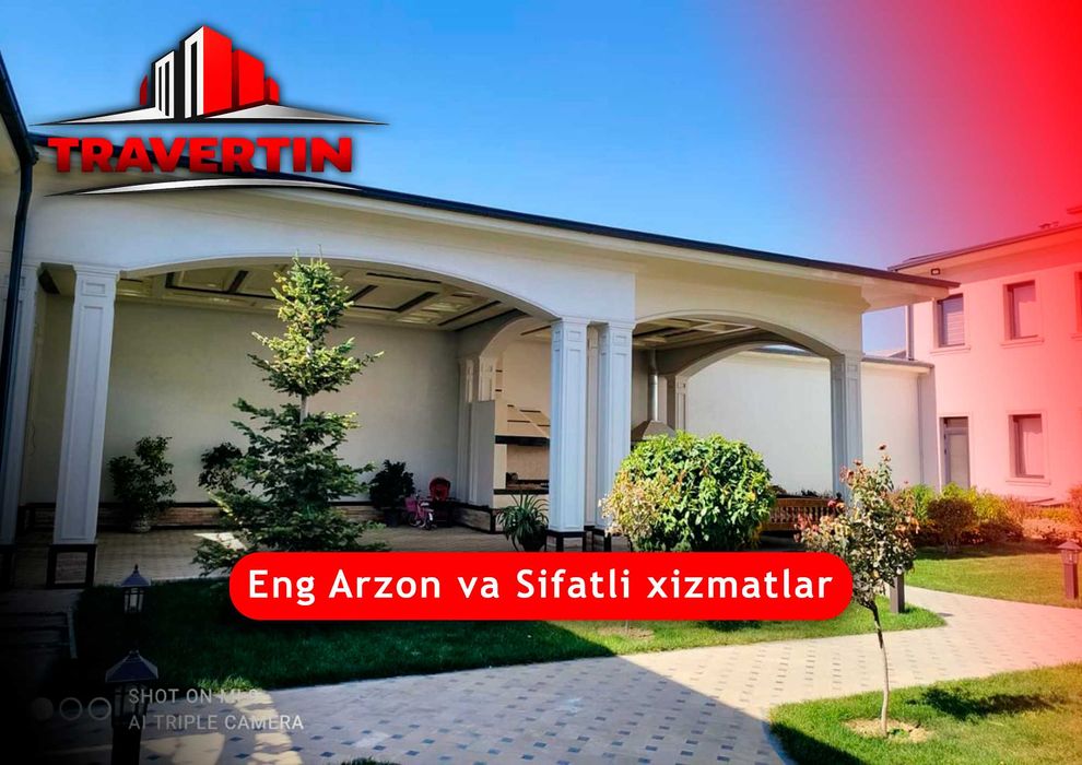 Travertin va Marmarino sifatli va ishonchli. травертин фасада домов