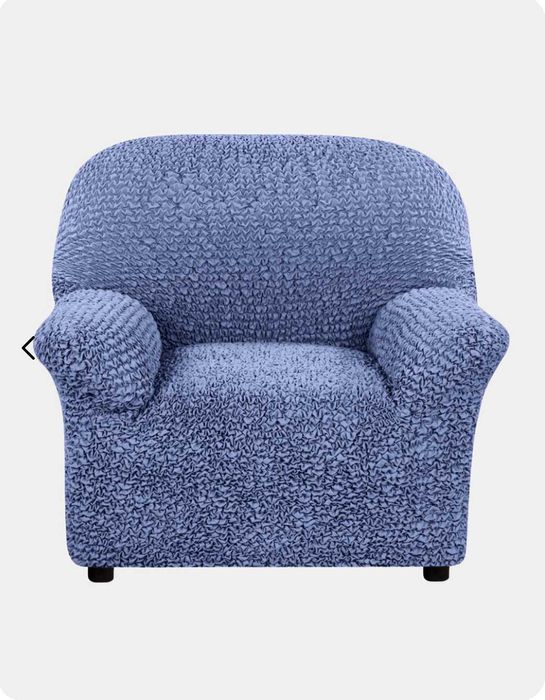 Новый Еврочехол на кресло Poulato Microfibra Blue (Италия)
