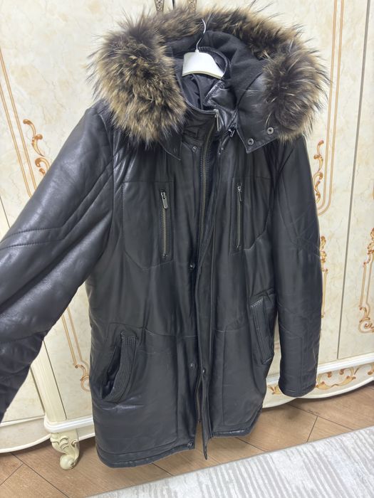 Куртка кожаная б/у