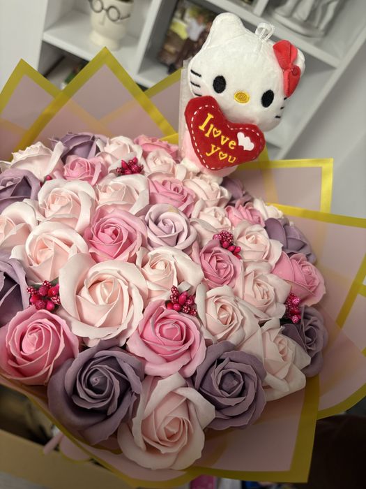 Buchet tranfafiri de sapun