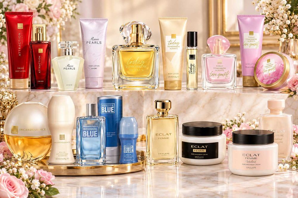 AVON, ORIFLAME налични подаръчни комплекти