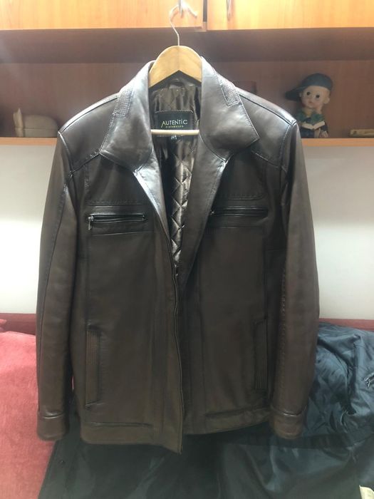 Geaca piele barbateasca captusita