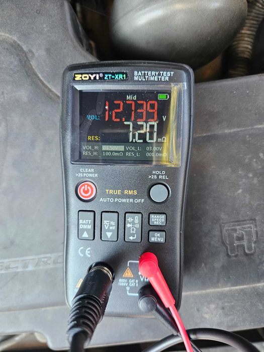 Прецизен тестер на вътрешно съпротивление на акумулатори + мултицет