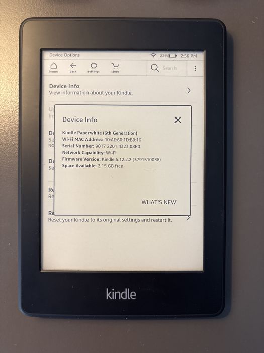 Kindle paperwhite gen 6