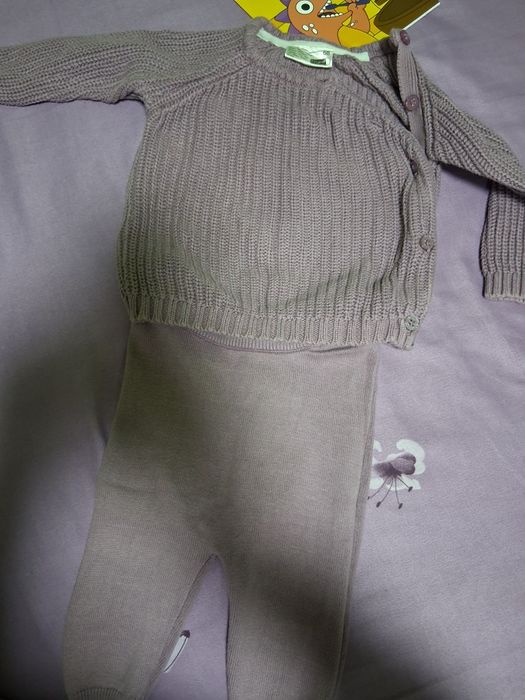 Set trening si set tricotat bebe fetita 6 9 luni